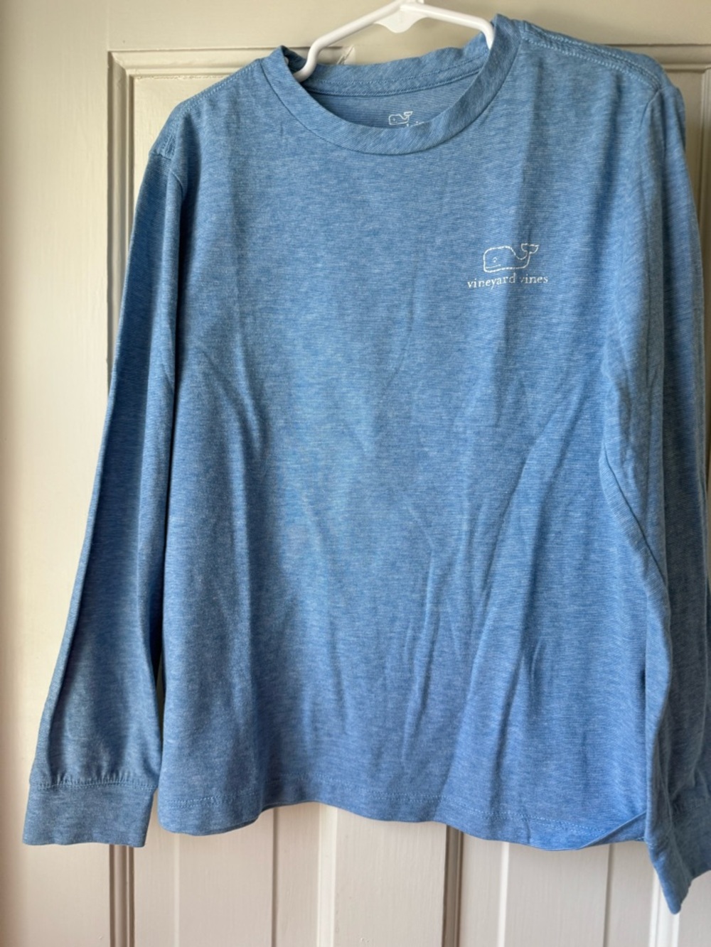 Vineyard Vines Light Blue Whale Long Sleeve Tee